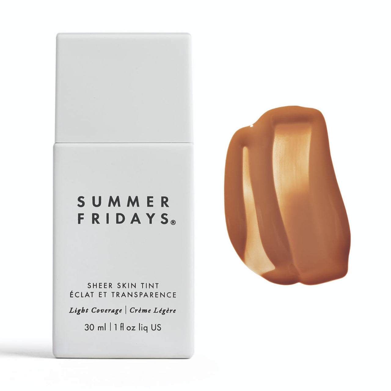 Summer Fridays Sheer Skin Tint - Skin Tint with Hyaluronic Acid - Helps Diminish Uneven Skin Tone - Sheer to Light Coverage - Shade 7 - Medium Deep with Golden Neutral Undertones (1 Fl Oz)