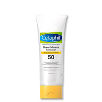 Thumbnail for Cetaphil Sheer Mineral Sunscreen Lotion for Face & Body, 3 fl oz, 100% Mineral Sunscreen: Zinc Oxide & Titanium Dioxide, Broad Spectrum SPF 50, For Sensitive Skin