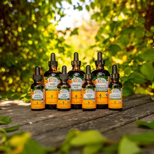 Herb Pharm Kids Certified-Organic Alcohol-Free Echinacea Glycerite Liquid Extract, 4 oz