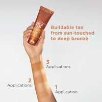 Thumbnail for Clarins Self Tanning Milky Lotion | Self Tanner For Face and Body | Natural, Long-Lasting, Streak-Free, Sun-Kissed Glow and 24-Hour Hydration* | Non-Staining | Contains Glycerin | 4.2 Ounces