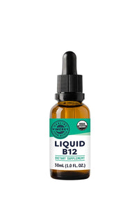 Thumbnail for Vimergy USDA Organic Liquid Vitamin B12 Supplement 2500 mcg, Methylcobalamin & Adenosylcobalamin Fast-Absorbing Energy Support, Vegan, Non-GMO B12 Vitamins for Women & Men 30 Serving (30 mL)
