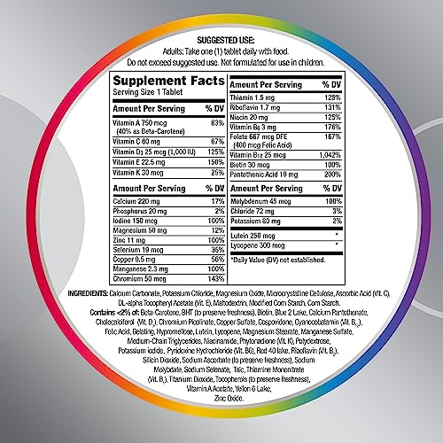 Centrum Silver Multivitamin for Adults 50 Plus, Multivitamin/Multimineral Supplement with Vitamin D3, B Vitamins, Calcium and Antioxidants, Gluten Free, Non-GMO Ingredients - 80 Count