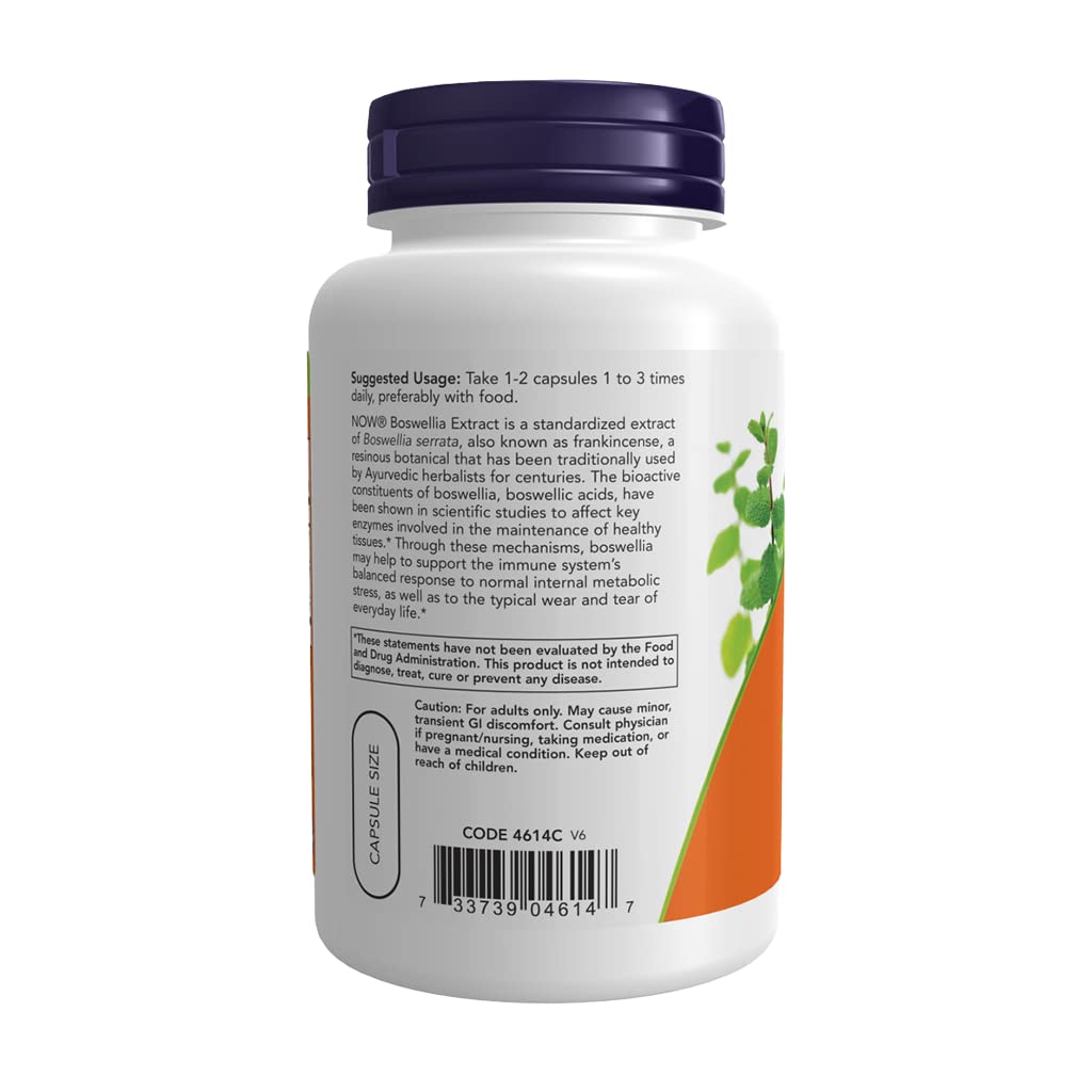 NOW Foods, Boswellia Extract, 250 mg, 120 Veg Capsules