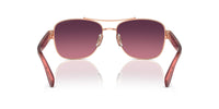 Thumbnail for COACH Sunglasses HC 7161 9331F4 Cr617 Shiny Rose Gold Burgundy
