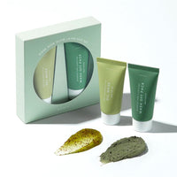 Thumbnail for AXIS-Y Mask Now Glow Later Wash Off Mask Duo Set | Clay Mask Gel Mask | Mugwort Mask | Korean Skincare | 30ml