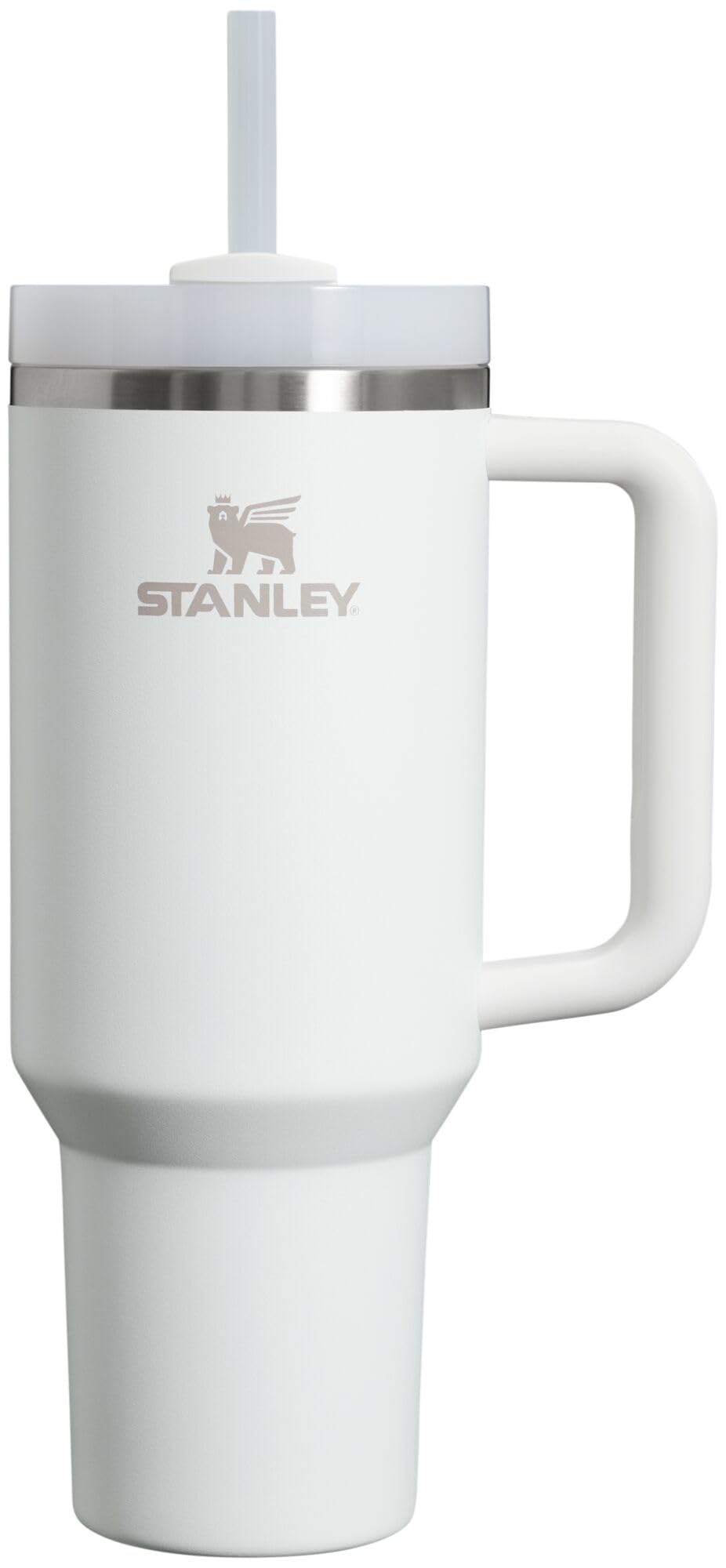 Stanley Quencher H2.0 Tumbler with Handle and Straw 40 oz | Flowstate 3-Position Lid | Cup Holder Compatible for Travel | Insulated Stainless Steel Cup | BPA-Free | Frost