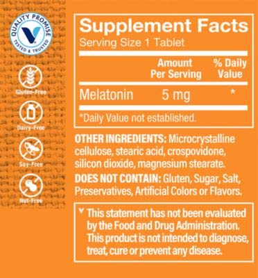 The Vitamin Shoppe Melatonin (60 Tablets)