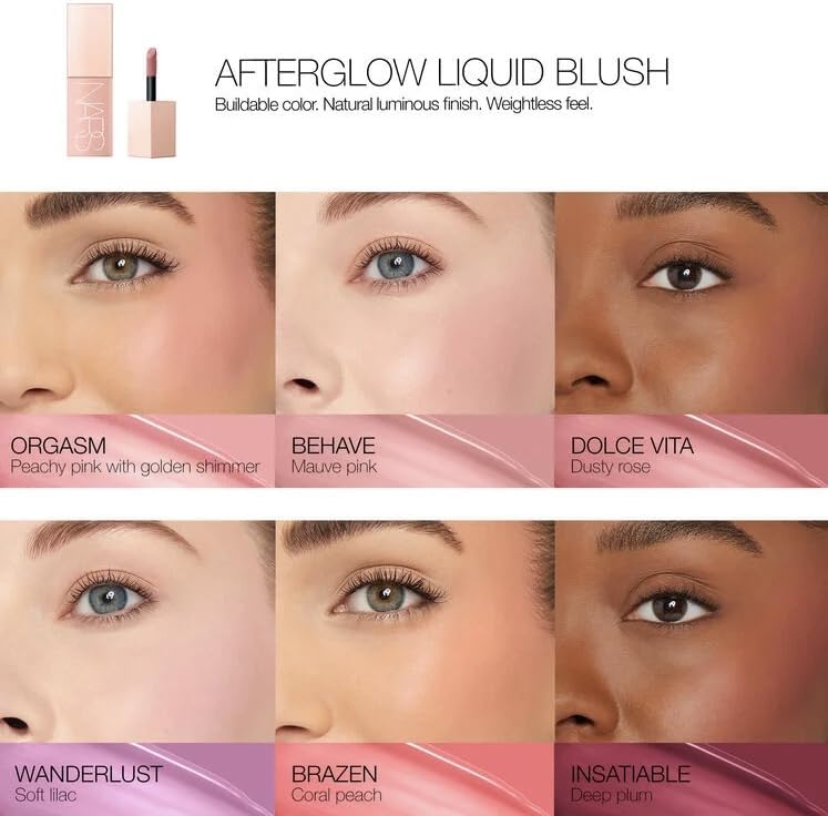 Afterglow Liquid Blush - Brazen by NARS for Women - 0.23 oz Blush