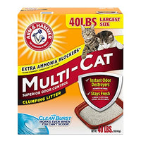 Thumbnail for Arm & Hammer Multi-Cat Superior Odor Control with Clean Burst Clumping Cat Litter, 40lb