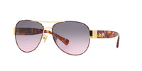 Thumbnail for Coach HC7059 Sunglasses, Purple/Gold/Grey Purple Gradient, 58 mm