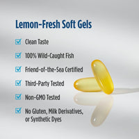 Thumbnail for Nordic Naturals Ultimate Omega Xtra, Lemon Flavor - 60 Soft Gels - 1480 mg Omega-3 + 1000 IU Vitamin D3 - EPA & DHA - Brain, Heart, & Immune Health - 30 Servings