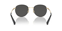 Thumbnail for COACH Sunglasses HC 7163 934687 Shiny Light Gold/Black Grey Solid Polyamide St