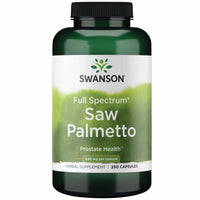 Thumbnail for Swanson Saw Palmetto - Herbal Supplement Promoting Male Prostate Health Support - Natural Hair Supplement & Urinary Health Support (540 mg 250 Capsules)