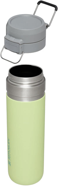 Thumbnail for Stanley Quick Flip GO Water Bottle 24 oz | Push Button Lid | Leakproof and Packable for Travel and Sports | Insulated Stainless Steel | BPA-Free | Citron