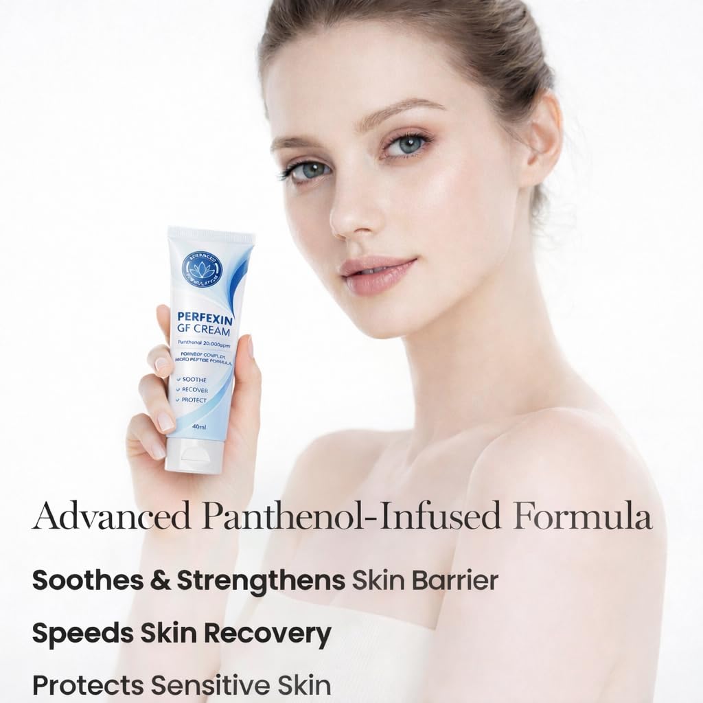 PERFEXIN GF Cream | Contains Panthenol 20,000ppm | DRN/EGF Complex Face Cream | Soothing & Hydrating | Supports Skin Barrier | 40ml