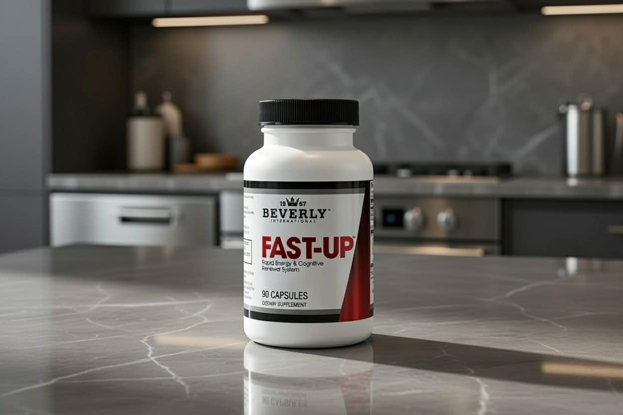 Beverly International Fast-Up, 90 Capsules. Feel-Better, Get Clarity, Clear Focus-Brain Booster. Ups Mood, New Energy, Pre-Workout Fuel, Motivation and Cognitive Performance in Moments.