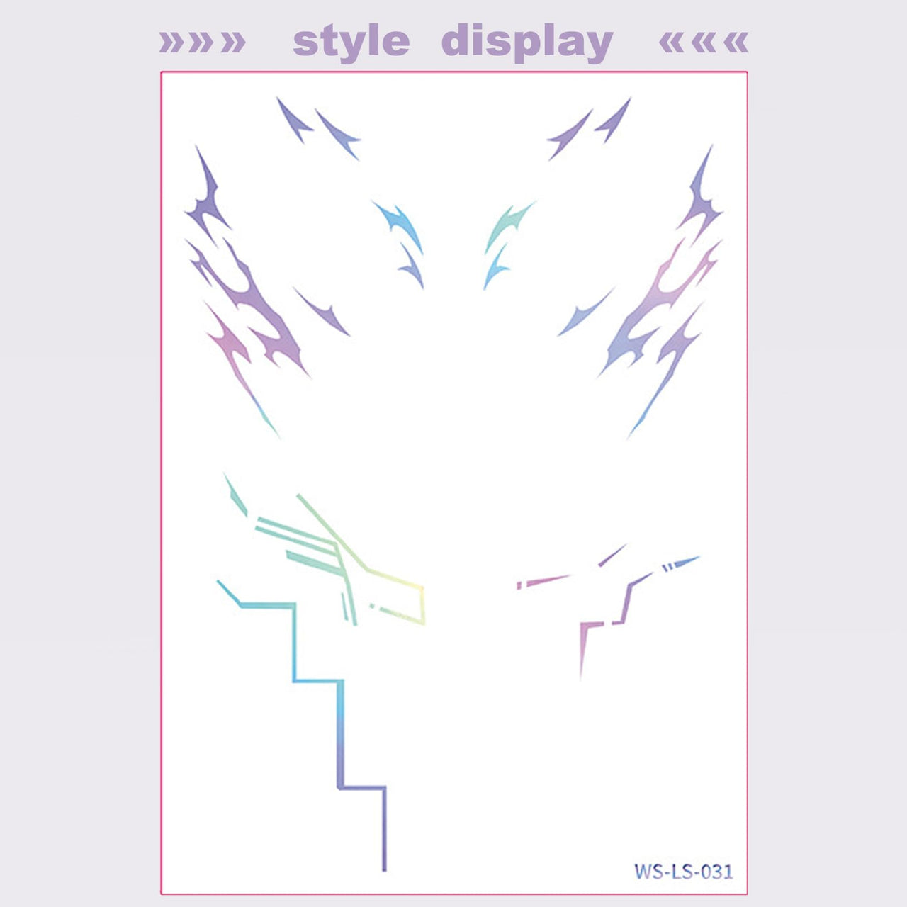 Abading Temporary Tattoos,Cosplay Tattoos Stickers,Cosplay Accessories for Cosplay, Halloween and Party Makeup