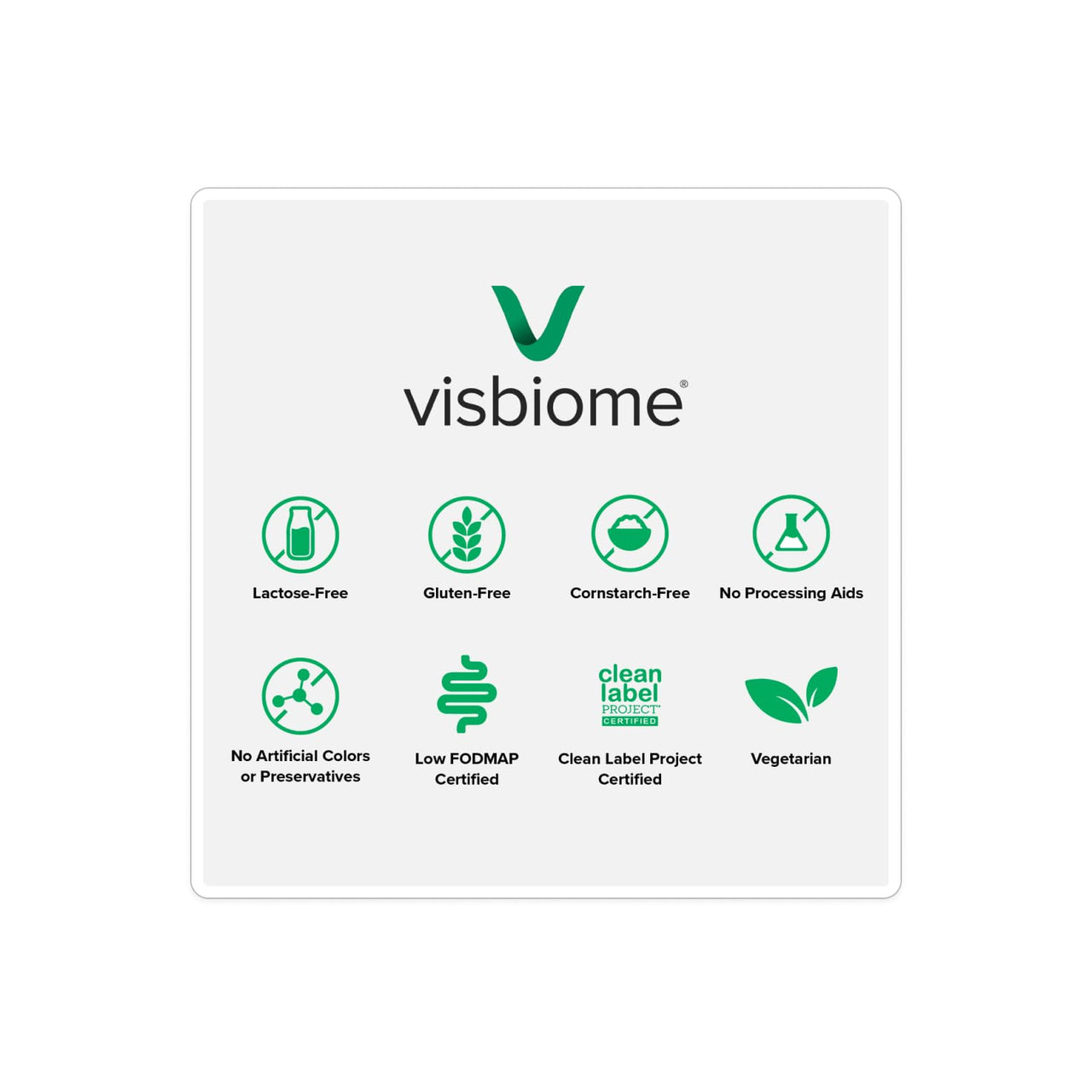 Visbiome® Advanced GI Care - High Potency Probiotic 450 Billion Strength - 30 Packets Unflavored Powder - Original De Simone Formulation - Shipped Cold in Recyclable Cooler with Temperature Monitor.