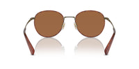 Thumbnail for COACH HC7163 Sunglasses, Antique Gold/Amber Tortoise/Amber Solid, 52 mm