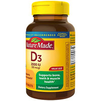 Thumbnail for Vitamin D3, 220 Tablets, Vitamin D 2000 IU (50 mcg) Helps Support Immune Health, Strong Bones and Teeth, & Muscle Function, 250% of Daily Value for Vitamin D in One Daily Tablet