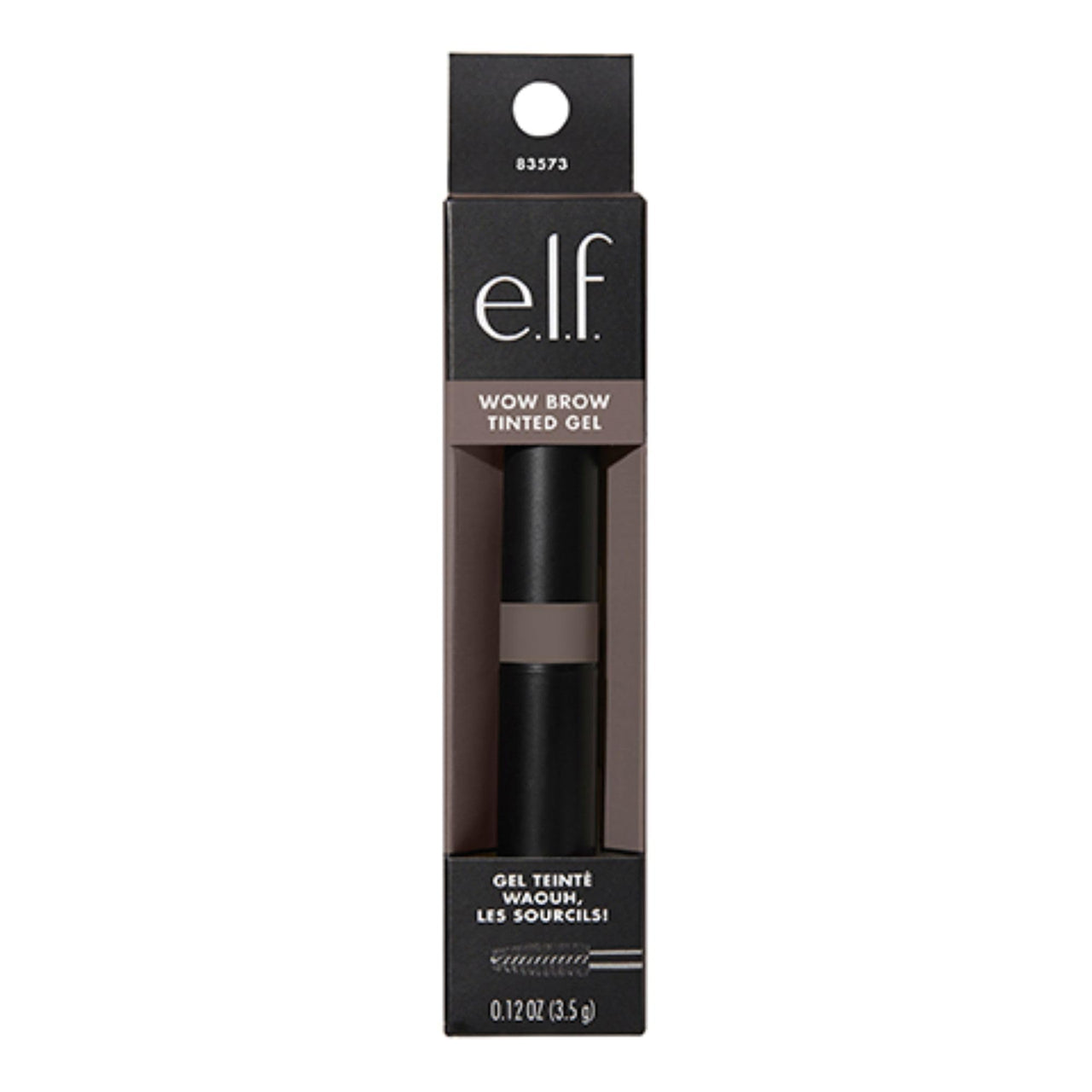 e.l.f., Wow Brow Gel, Volumizing, Buildable, Wax-Gel Hybrid, Creates Full, Voluminous-Looking Brows, Locks Brow Hairs In Place, Neutral Brown, Fiber-Infused, 0.12 Oz