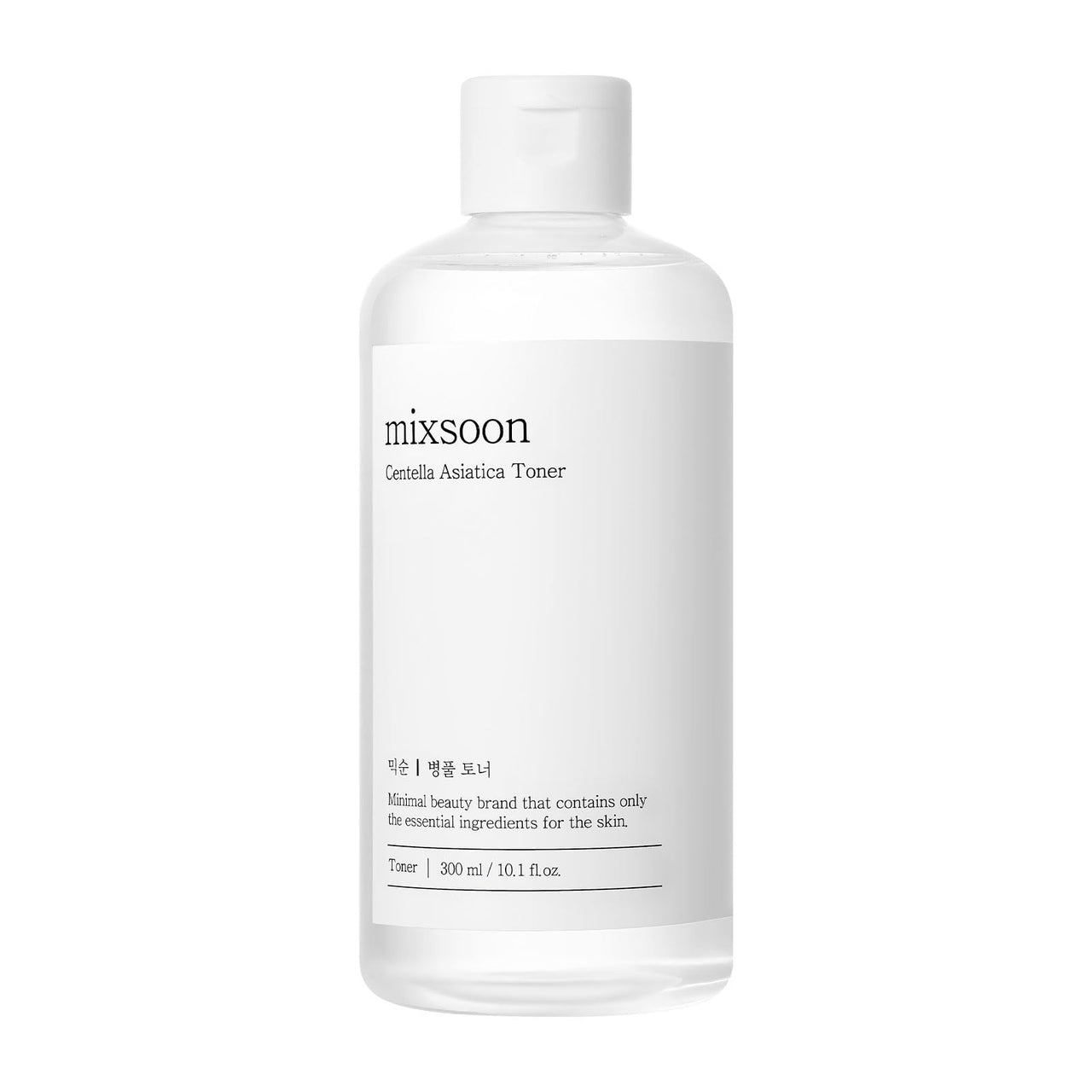 mixsoon Centella Asiatica Toner-Soothing and Hydrating Facial Toner, CICA Extract, Gentle Formula for Sensitive, Balanced Skin 300ml / 10.14 fl.oz. Korean Glass Skin Care