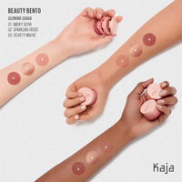 Thumbnail for Kaja 3 Colors Eyeshadow - Beauty Bento 07 Glowing Guava | Mosaic Chrome, Shimmer, Matte finish, Cruelty free, K-Beauty Mini Palettes, Easy Finger Blendable, Glitter, High Pigmentation, 0.03 Oz