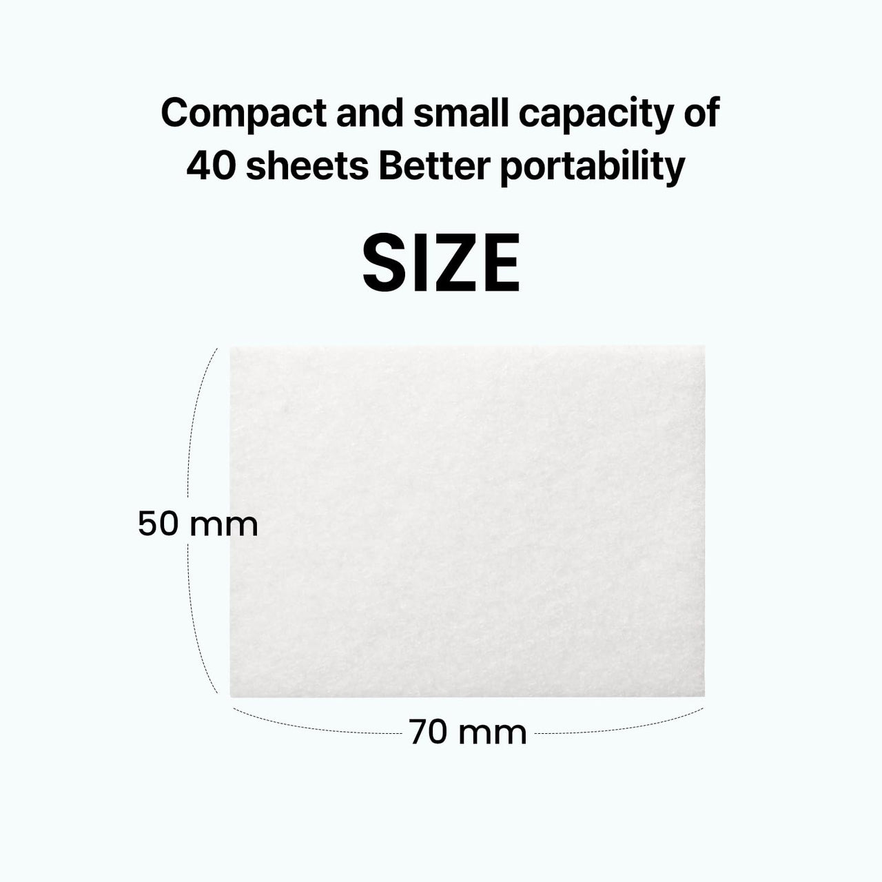 ILSO 1/3 Saving Cotton Pad, Thin Layer Perfect for DIY Toner pad and mask, 40 Sheets, Korean Skincare (50 x 70mm)