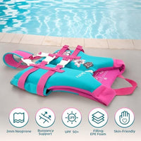 Thumbnail for Zeraty Toddler Swim Vest Neoprene Kids Float Jacket Swimming Aid for Children with Adjustable Safety Strap Age 2-9+ Years/36-88Lbs