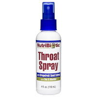 Thumbnail for NutriBiotic – Throat Spray with GSE, 4 Fl. Oz | Gentle and Soothing Sore Throat Support with Grapefruit Seed Extract, Zinc & Menthol | Alcohol Free & Non-Medicated