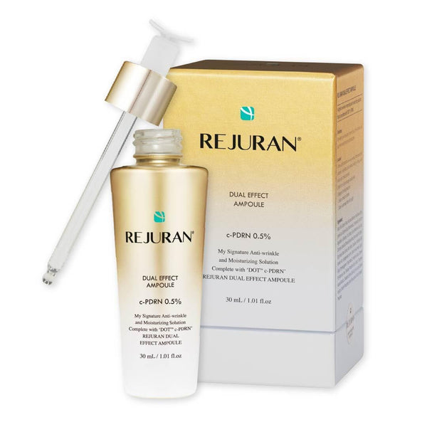 REJURAN® Dual Effect Ampoule, DOT DUAL c-PDRN® - Salmon DNA Face Serum for Deep Rejuvenation, Wrinkle Care, Firming, Skin Elasticity with Visible Anti-Aging Results. Korean Skincare (1.01 fl oz)