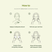 Thumbnail for Orien Mugwort Zero Film Cleansing Foam 5.07 fl.oz, 150ml ㅣDaily Makeup Blackhead Removal No pore clogging Korean skincare double cleansing