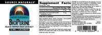 Thumbnail for Source Naturals BioPerine - Black Pepper Fruit Extract, Promotes Nutrient Absorption* 10 mg, 120 Tablets