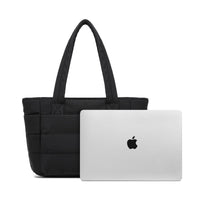 Thumbnail for Covelin Lightweight Puffy Tote Bag for Women - Spacious, Versatile, and Practical Everyday Carry-All Black