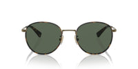 Thumbnail for COACH Sunglasses HC 7163 933371 Antique Gold/Tokyo Tortoise Green Solid Polyam