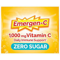 Thumbnail for Emergen-C Zero Sugar 1000 mg Vitamin C Powder for Daily Immune Support Caffeine Free Vitamin C Supplements with Zinc and Manganese, B Vitamins and Electrolytes, Raspberry Lemonade Flavor - 36 Count