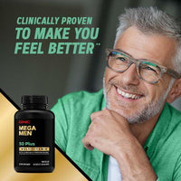 Thumbnail for GNC Mega Men 50 Plus Multivitamin | Antioxidants | Heart Health | Prostate and Circulatory Support | 120 Count