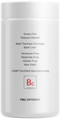 Thumbnail for Codeage Grass Fed Beef Cartilage Supplement - Freeze Dried, Non-Defatted, Desiccated Beef Tracheal Bovine Cartilage & Liver Pills – Pasture Raised Argentina Beef Vitamins - Non-GMO -180 Capsules
