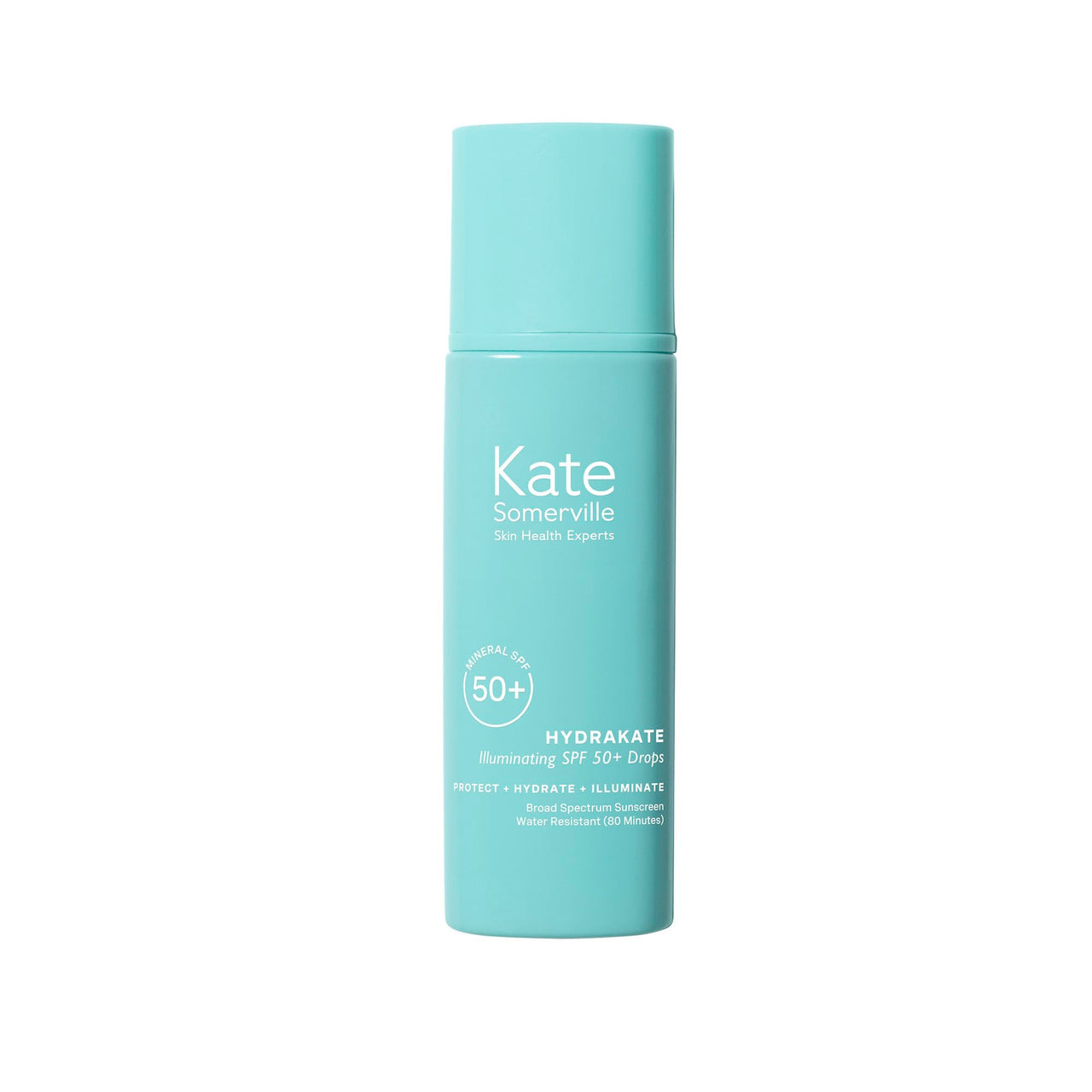 Kate Somerville HydraKate Illuminating Sunscreen Drops for face with 50+ SPF, Zinc Oxide and Mineral Tinted, Moisturizing and Anti-Aging, 1.7 Fl. Oz