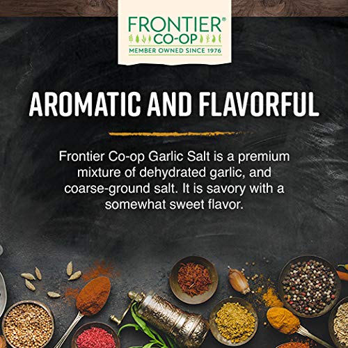 Frontier Co-op Garlic Salt with Parsley, 1lb Bulk Bag - Coarse Grind, Natural Garlic Salt Seasoning for Meat, Vegetables, Soups and More, Kosher