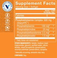 Thumbnail for Phosphatidylserine Complex 500mg Softgel – Supports Healthy Brain Cognitive Function, Promotes Memory, Focus Brain Activity – 500mg of SharpPS™,Branded Ingredient (30 Softgels) by The Vitamin Shoppe