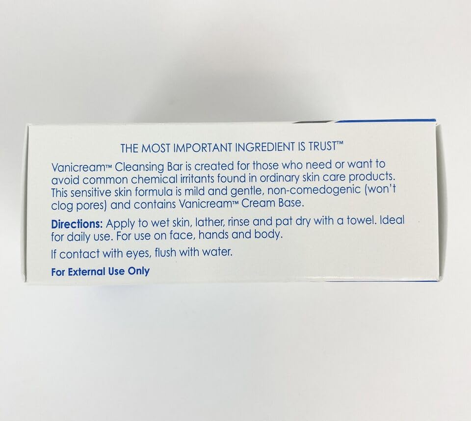 Vanicream Cleansing Bar for Sensitive Skin 3.9 oz 3 ea