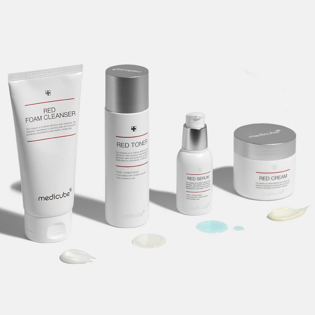 Medicube Red Toner 2.0 || Low-irritating Formula for Acne-Prone Skin | Soothing and Relieving | Formulated with BHA, Niacinamide & Adenosine | Non-comedogenic | Korean Skincare (3.38fl.oz.)