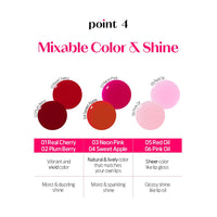 Thumbnail for ETUDE Dear Darling Oil Tint #1 Real Cherry 4g | High Moisturizing and Strong Hydrating Lip Oil/Lip Gloss | Smooth and Moist Lips | Non-Sticky Lip Oil Tint For Dry Lips | K-beauty