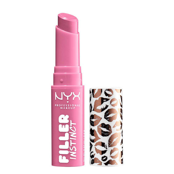 NYX PROFESSIONAL MAKEUP Filler Instinct Plumping Lip Color, Lip Balm - Miami Nights (Hot Pink)