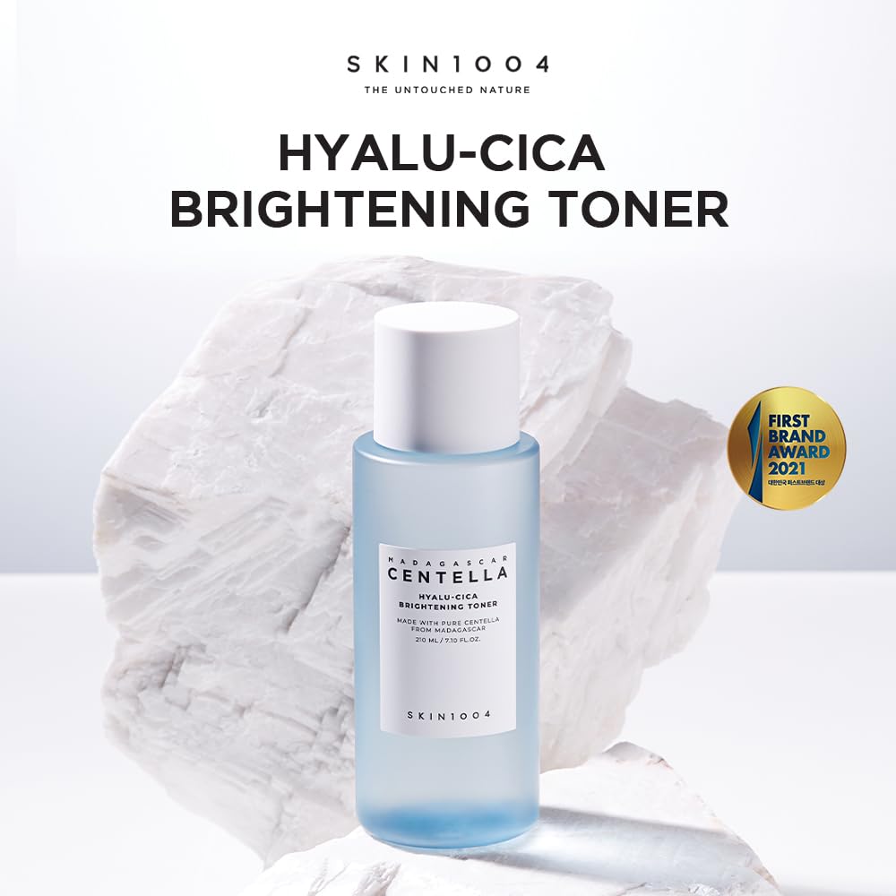 SKIN1004 Hyalu-CICA Brightening Toner 7.10 fl.oz(210ml) | Hyaluronic Acid CICA Niacinamide | Hydrating and Refreshing Multi-Care Solutions