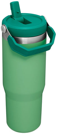 Thumbnail for Stanley IceFlow Flip Straw Tumbler with Handle 30 oz | Twist On Lid and Flip Up Straw | Leak Resistant Water Bottle | Insulated Stainless Steel |BPA-Free | Jade