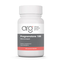 Thumbnail for Allergy Research Group ARG Pregnenolone 100 mg - Micronized Hormone Precursor Support - Highly Bioavailable - Hypoallergenic - 60 Servings - 60 Scored Tablets