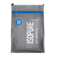 Thumbnail for Isopure Zero Carb 100% Pure Whey Isolate Protein Powder, Gluten Free, With Vitamins, Creamy Vanilla, 25g Protein Per Serving, 7.5 Lbs, 110 Servings (Packaging May Vary)