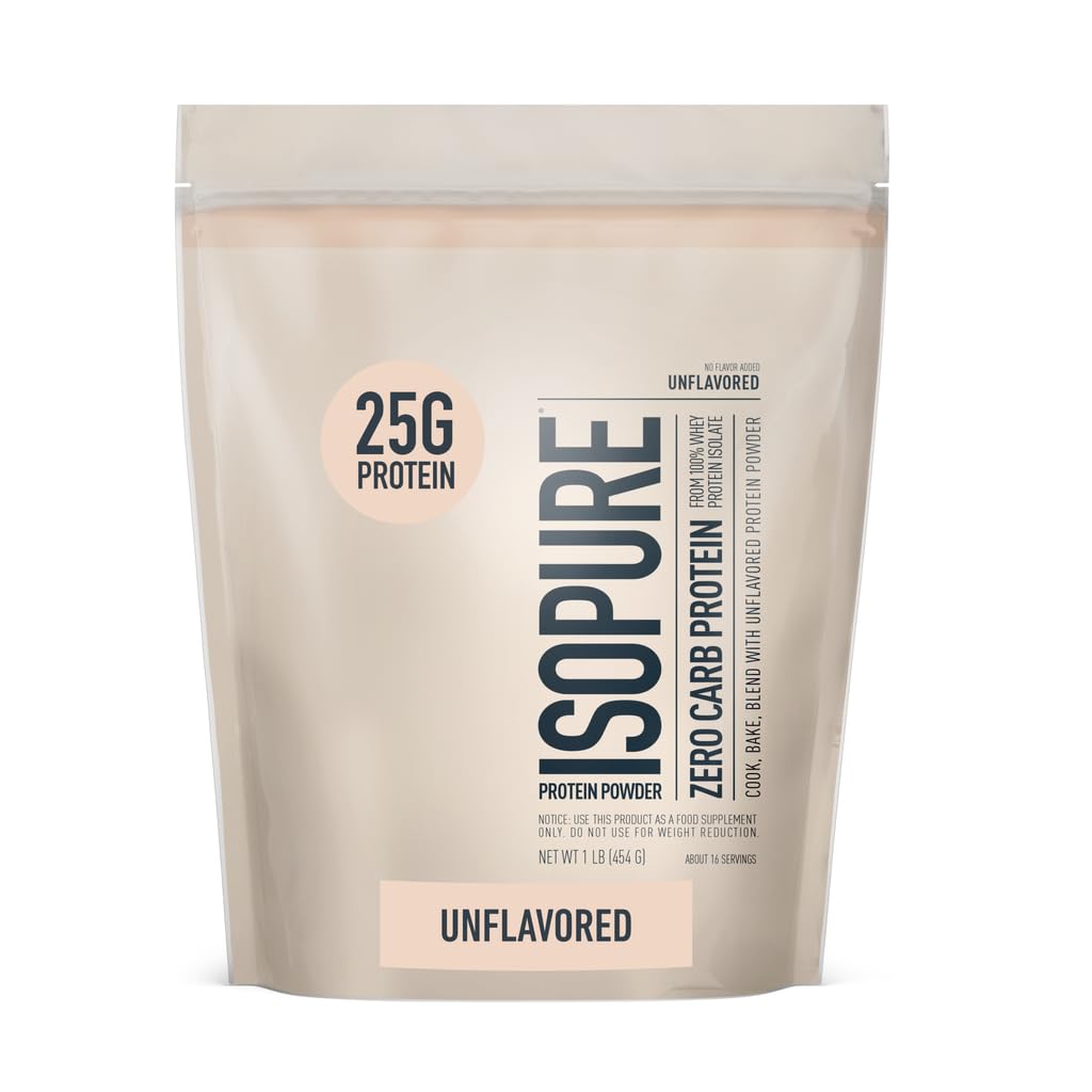 Bundle of Isopure Bovine Colostrum Supplement Powder 90 Servings + Isopure Unflavored Protein, Whey Isolate, 25g Protein, Zero Carb, 16 Servings, 1 Pound (Packaging May Vary)